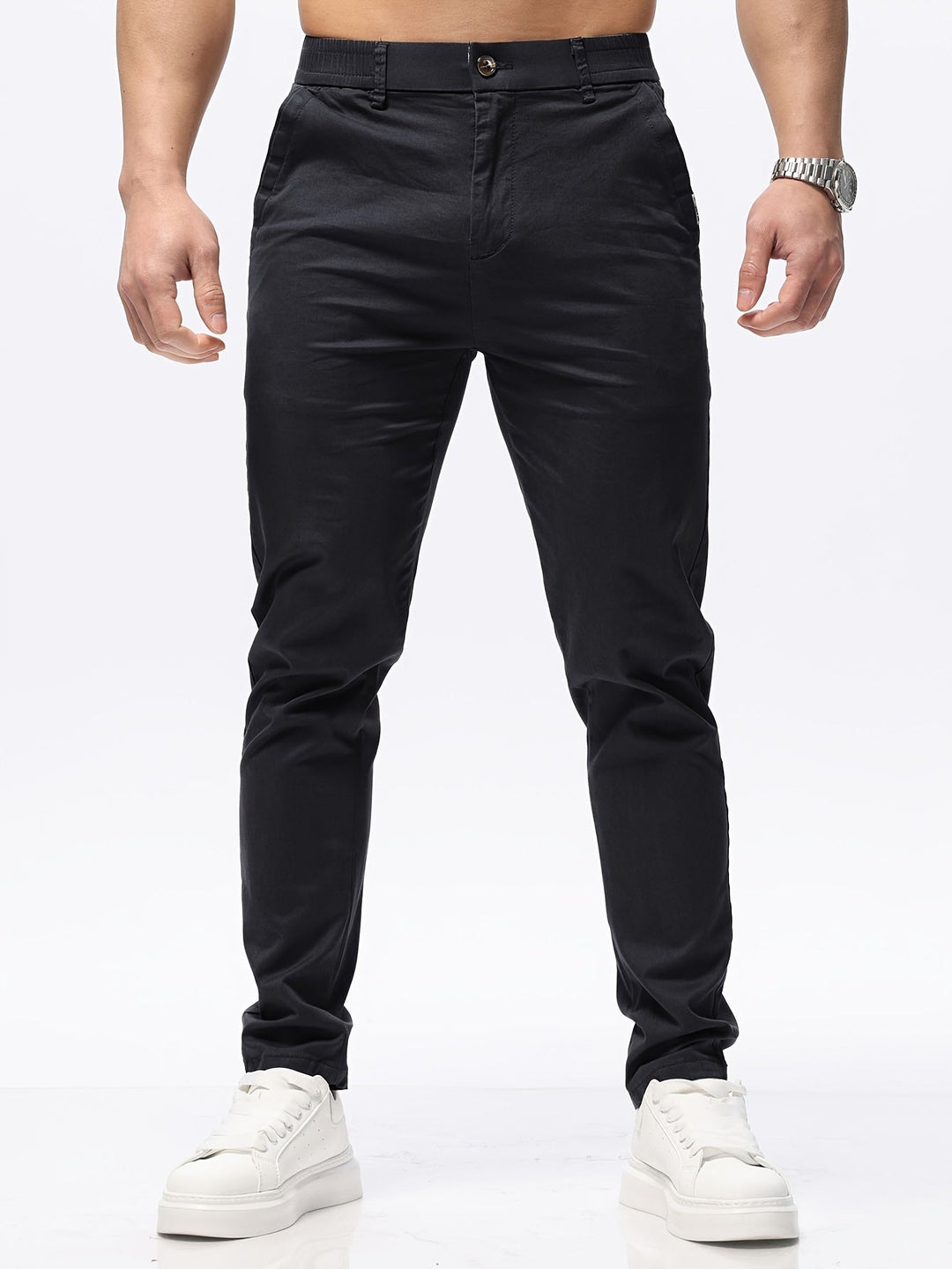 Levoire | Stretch Slim Fit Détente Mélange De Coton Pantalon
