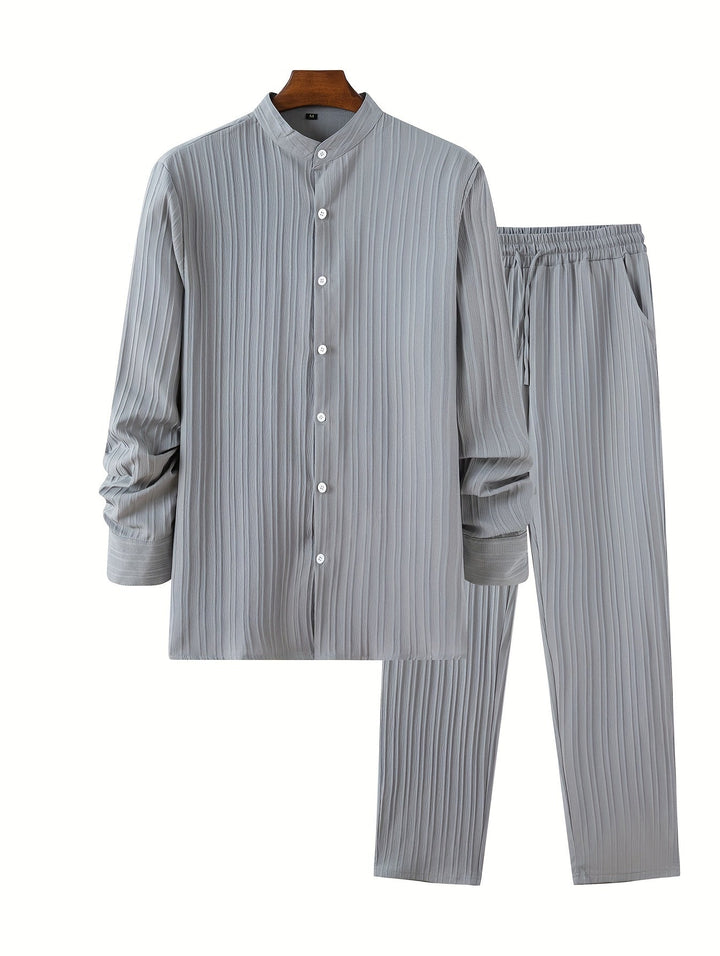 Levoire | T-Shirt À Manches Longues Unicolore Et Pantalons De Survêtement