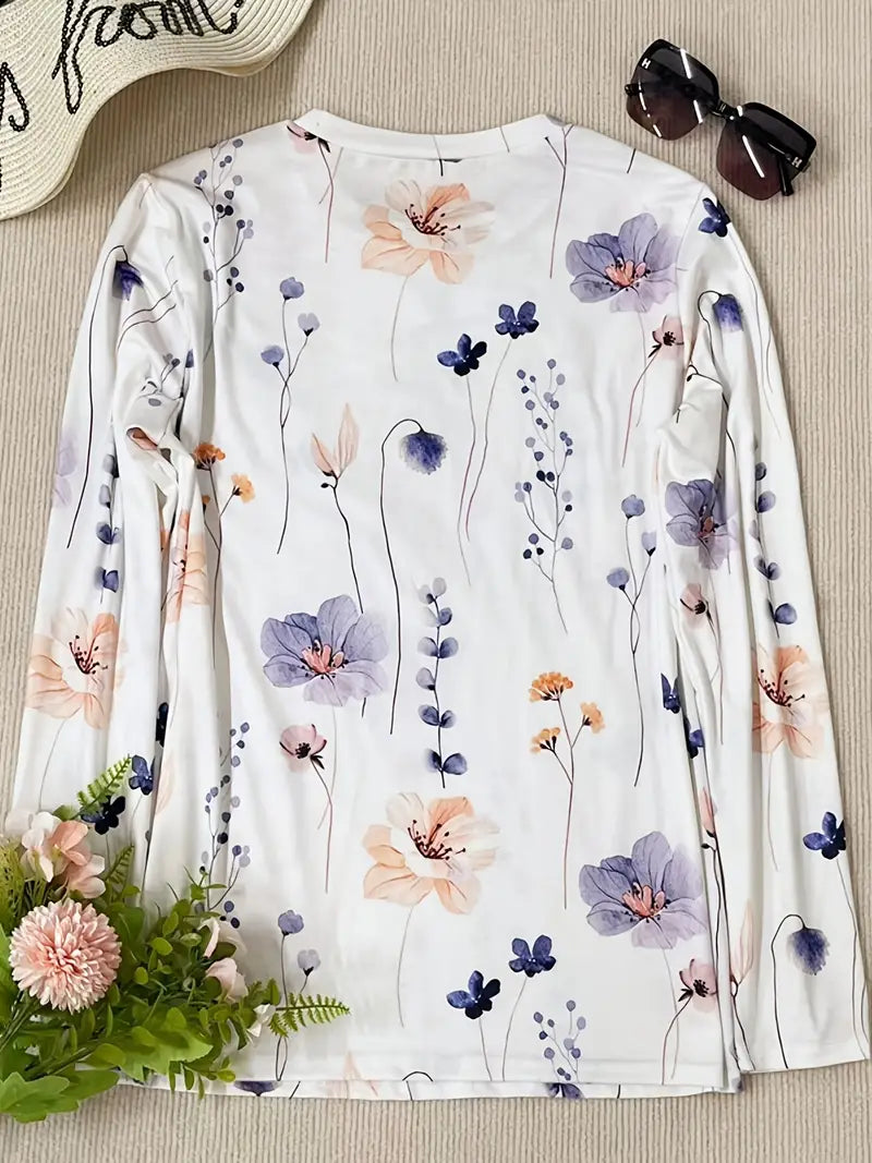 Levoire | T-Shirt À Manches Longues Avec Imprimé Floral