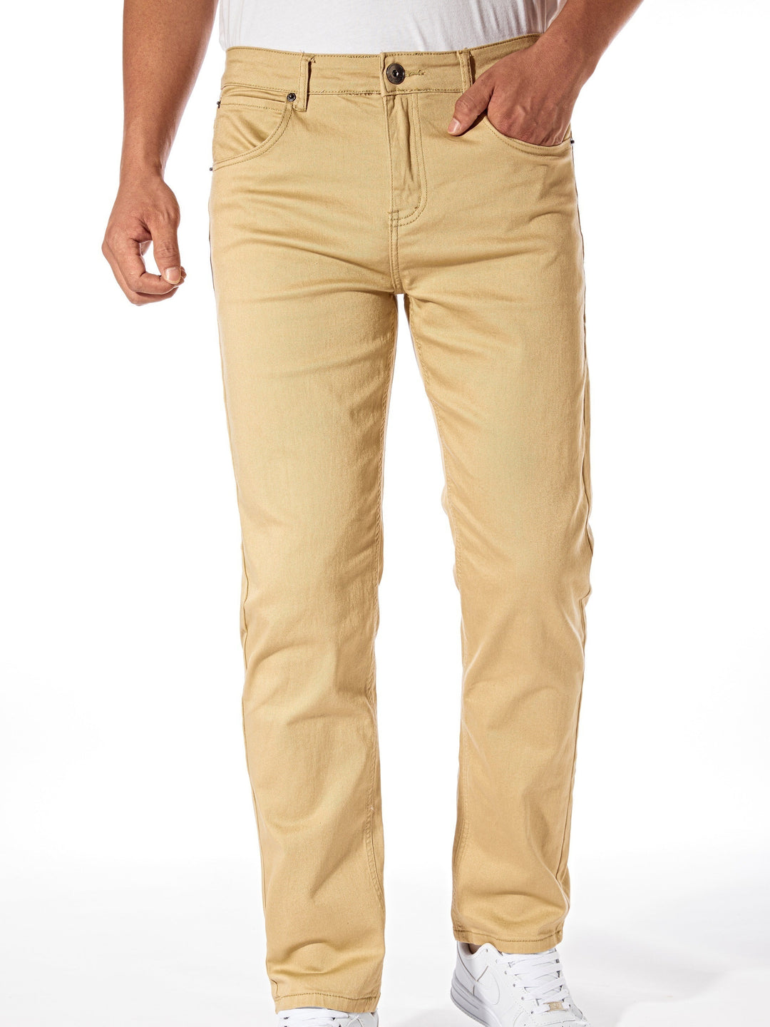 Levoire | Slim Fit Jeans Pour Hommes Couleur kaki