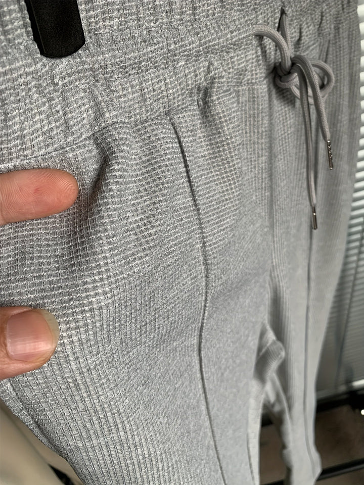 Levoire | Pantalon De Bain En Tricot À Carreaux Unicolore Avec Cordon Ajustable