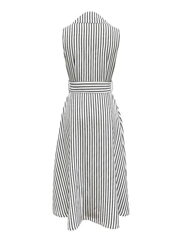 Levoire | Robe Trench Rayee Elegante Et Respirante Femmes