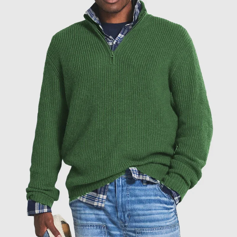 Levoire | Sweat À Fermeture Éclair Pour Hommes Vert