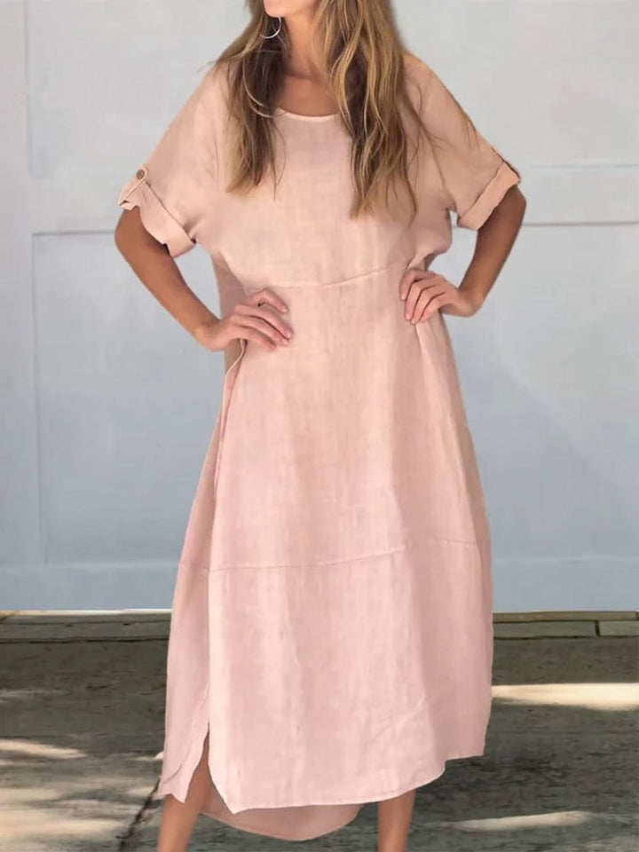 Levoire | Robe en lin et coton Rosa