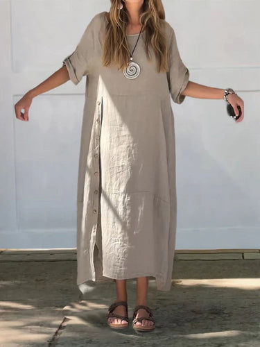Levoire | Robe en lin et coton