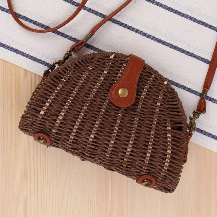 Levoire | Sac En Paille Demi-Ronde