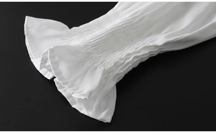 Levoire | Robe femme 2 pièces : chemise blanche et gilet noir avec ceinture