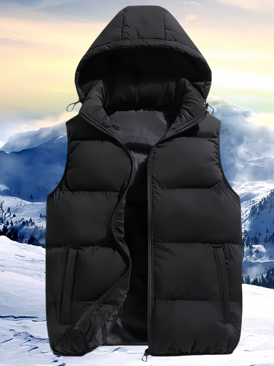 Levoire | Gilet léger avec capuche Noir