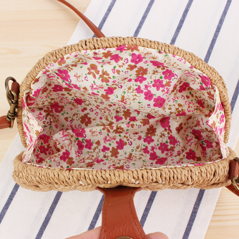 Levoire | Sac En Paille Demi-Ronde