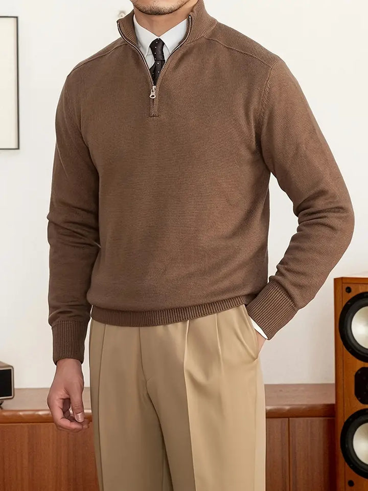 Levoire | Zip Pull-Over Braun