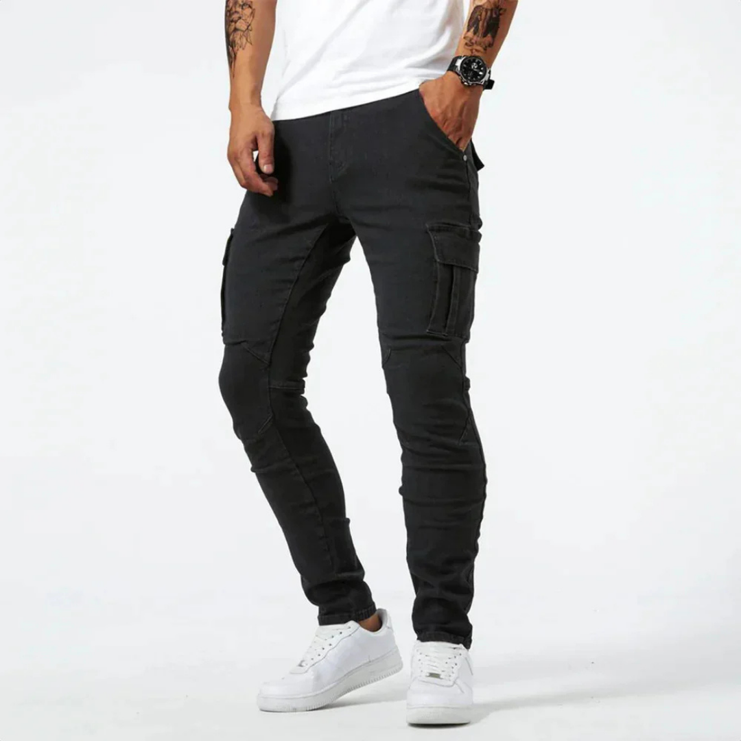 Levoire | Pantalon Cargo Moderne Pour Hommes Noir