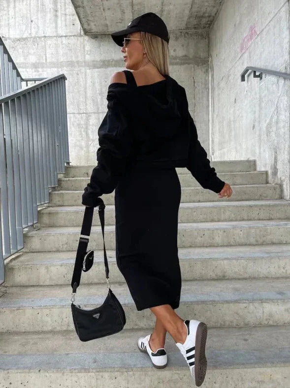 Levoire | Sexy Robe Ensemble avec capuche