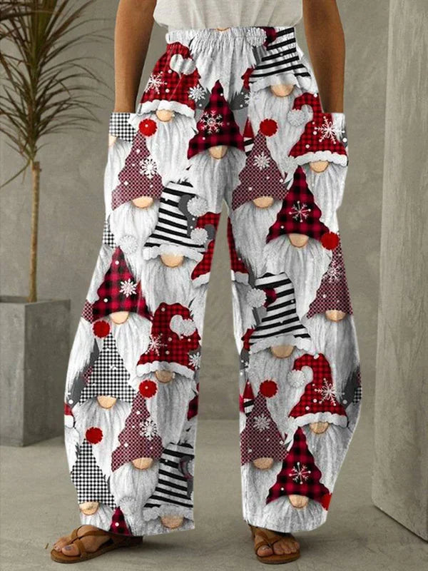 Levoire | Pantalons de loisirs avec imprimé de Noël 5XL