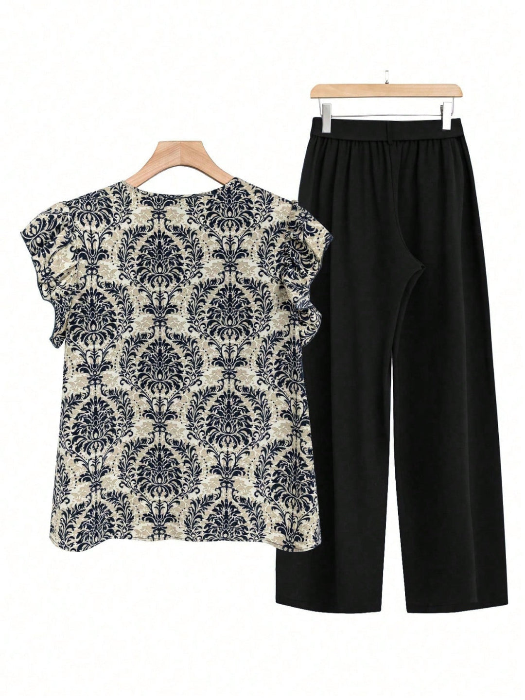 Levoire | Cap Ruffle Top Et Pantalon Set