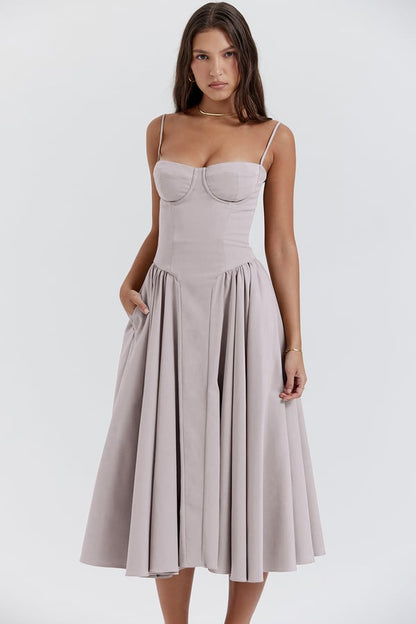 Levoire | Robe Avec Coupe Attractive Gris clair