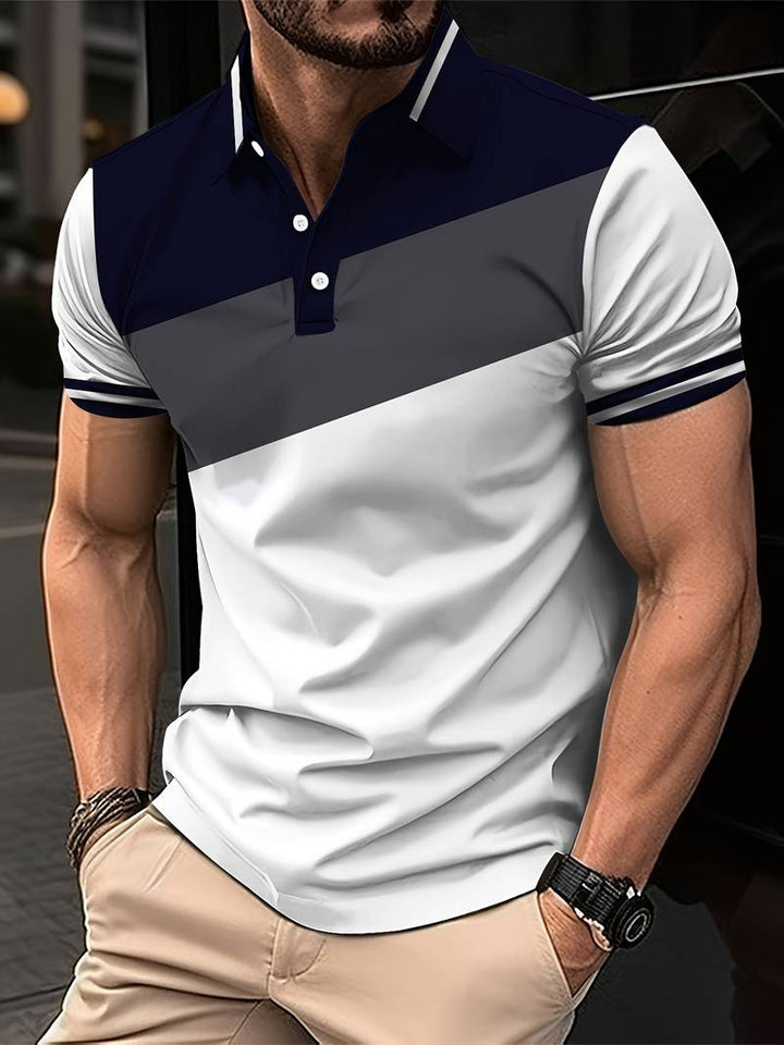 Levoire | Polo Avec Impression De Couleur Contrastante Multicolore 1