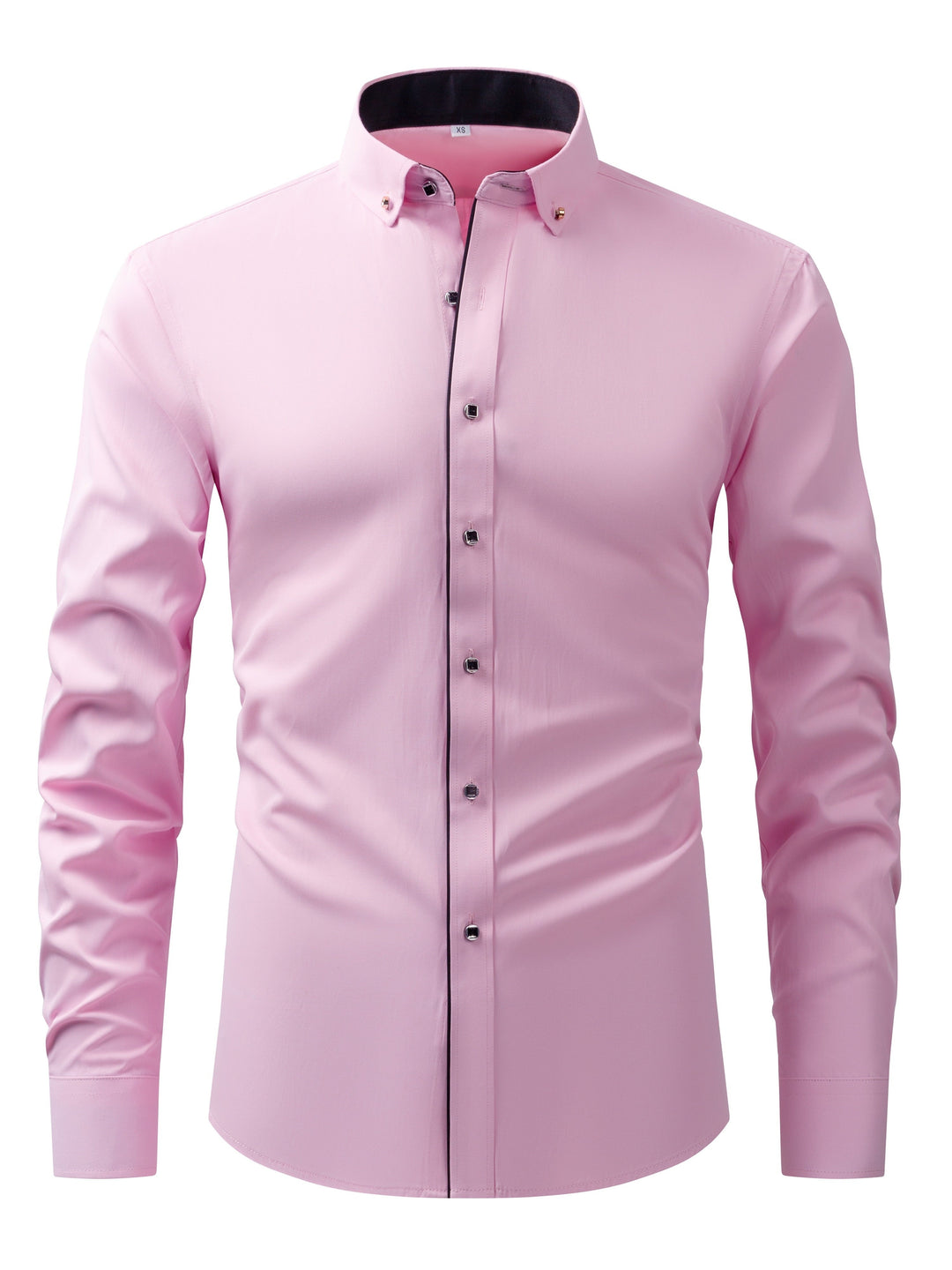Levoire | Chemise D'Affaires À Manches Longues De Couleur Contrastée
