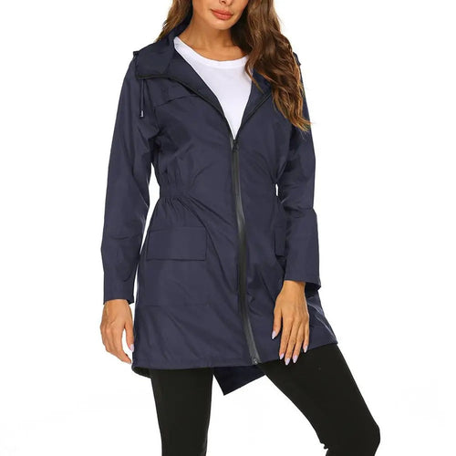 Levoire | Veste De Pluie Coupe-Vent Pour Femmes Avec Cordon De Serrage