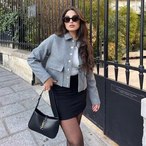 Levoire | Chemise En Tweed Classique Courte