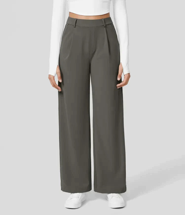Levoire | Pantalon Palazzo Évasé Taille Haute Pour Femmes