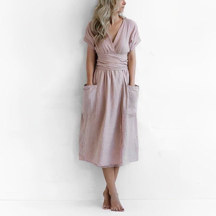 Levoire | Robe En Lin Délicieuse Rosa