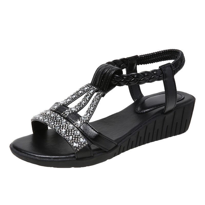 Levoire | Sandales Stylées Avec Confort Orthopédique Noir