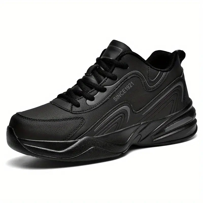 Levoire | Tennis Tendance À Semelle Plate Pour Hommes Noir