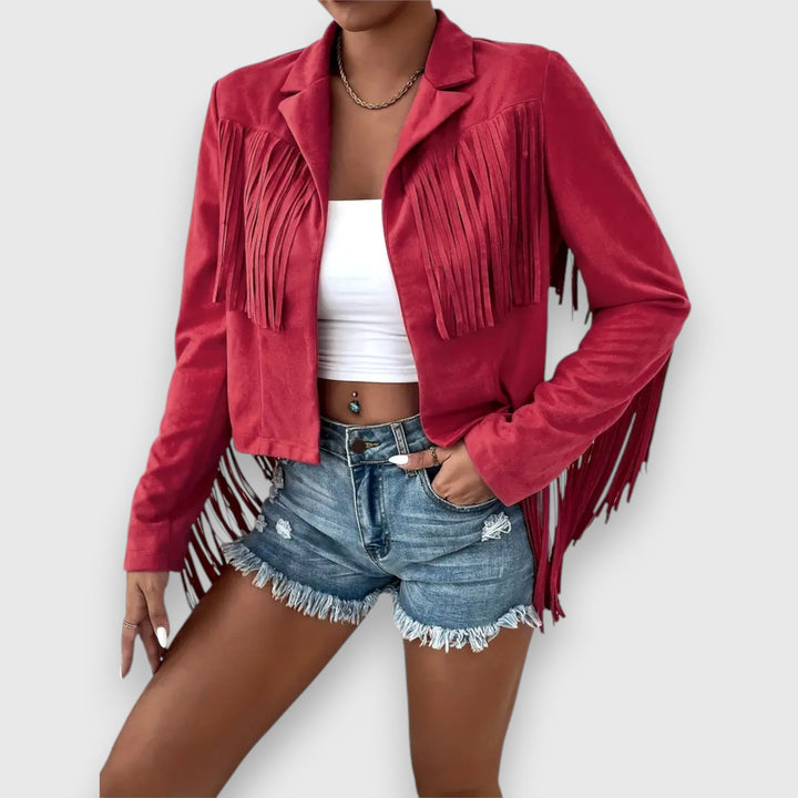Levoire | Veste Avec Franges Rot