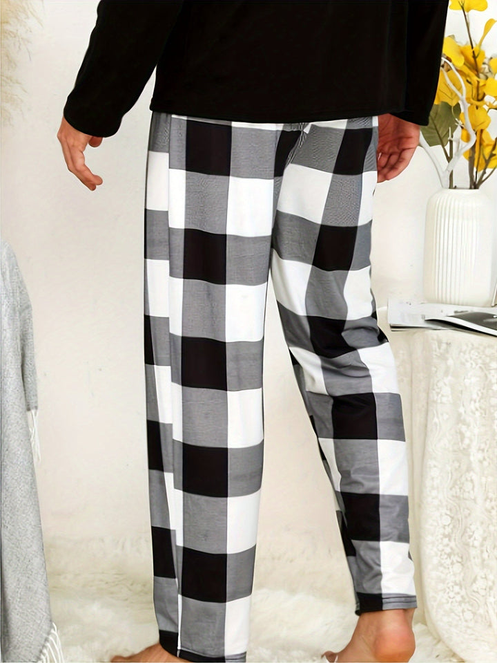 Levoire | Pantalon Décontracté À Motifs Pour Hommes