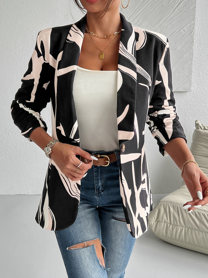 Levoire | Blazer Avec Un Motif Abstrait Et Des Revers