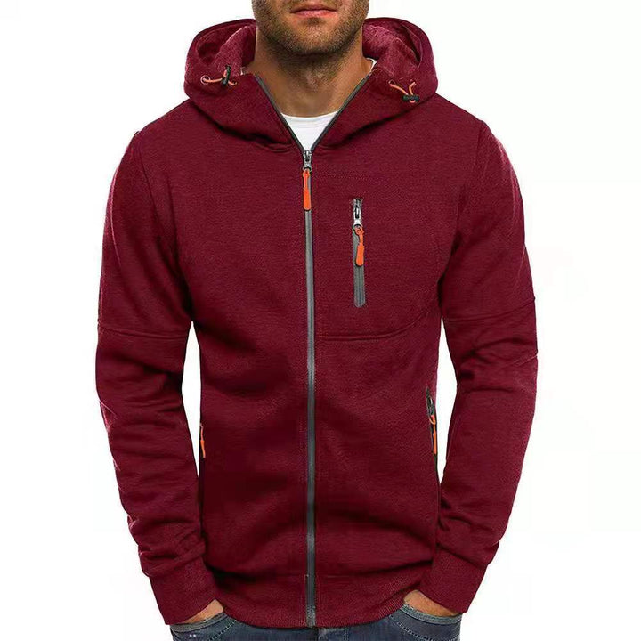 Levoire | Sweat À Capuche Avec Zip Et En Polaire Rot