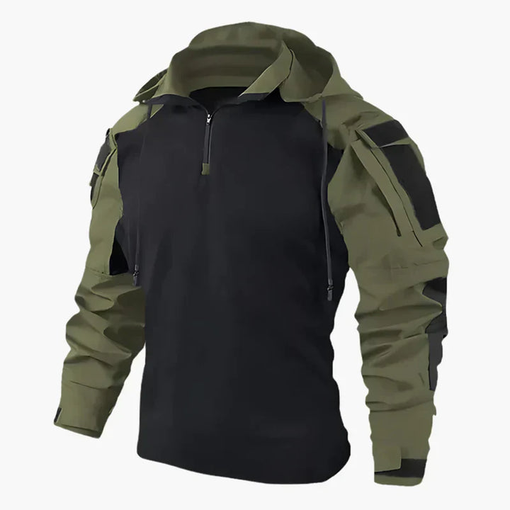 Levoire | Sweat À Capuche Tactique Style Extérieur Fonctionnel Pour Chaque Aventurier Vert foncé