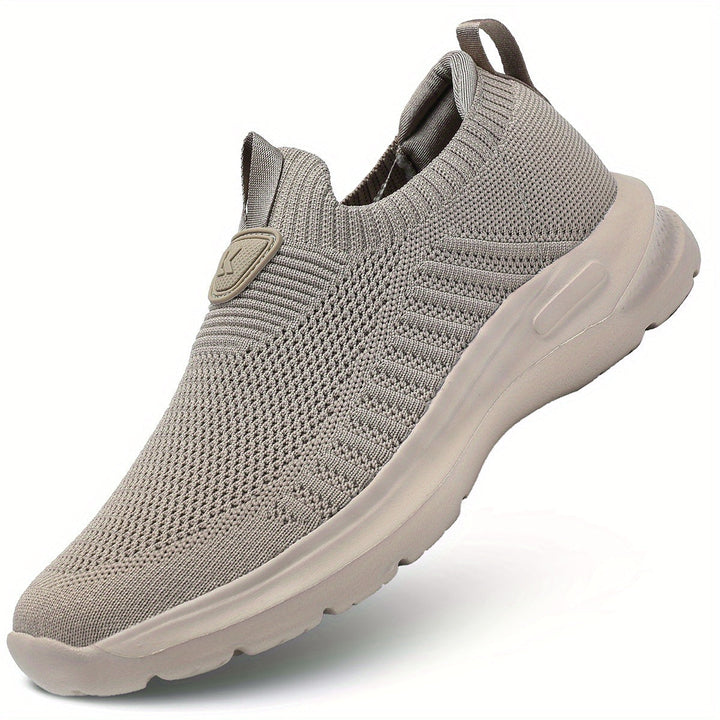Levoire | Baskets De Course Pour Hommes À Enfiler Avec Semelle Antidérapante Khaki CN40(EU40)