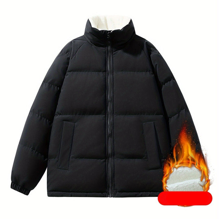 Levoire | Veste Polaire À Manches Longues Avec Fermeture Éclair, Manteau Bouffant Noir
