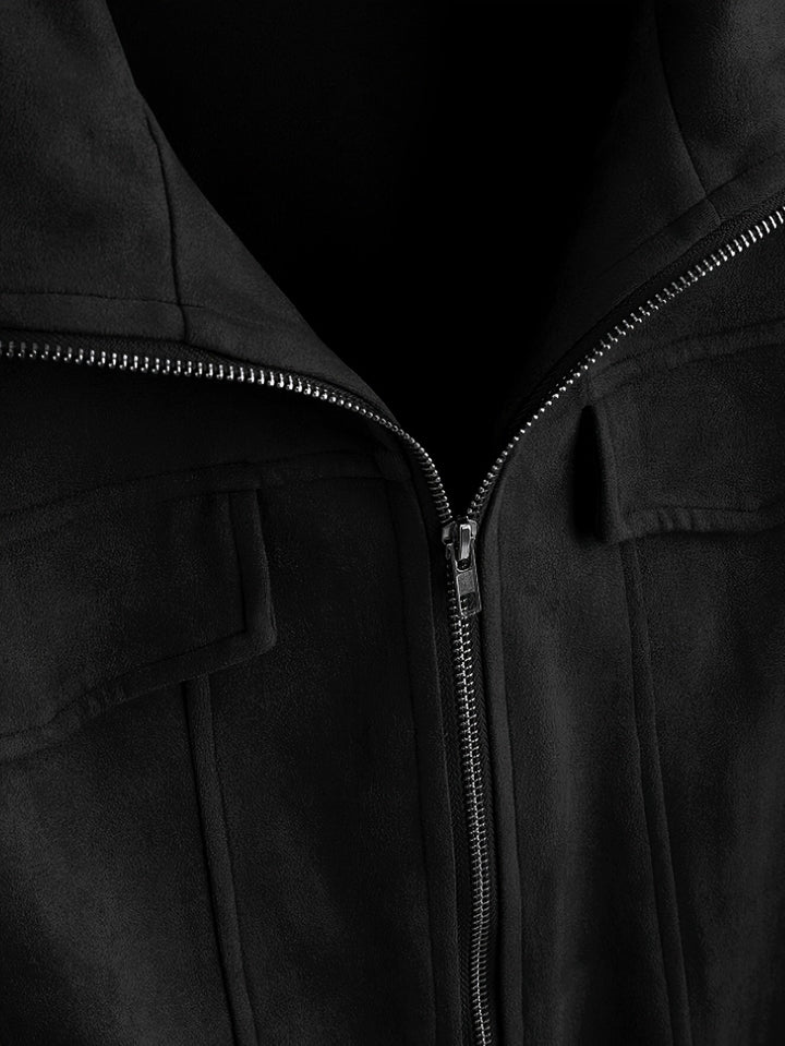 Levoire | Veste Zippée À Col Montant Long À Manches Longues