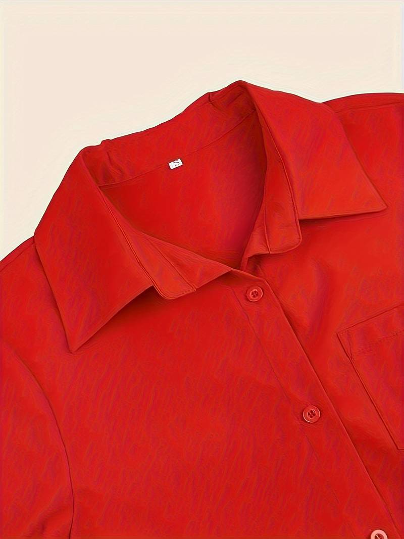 Levoire | Robe Chemise Unie À Boutons Simples