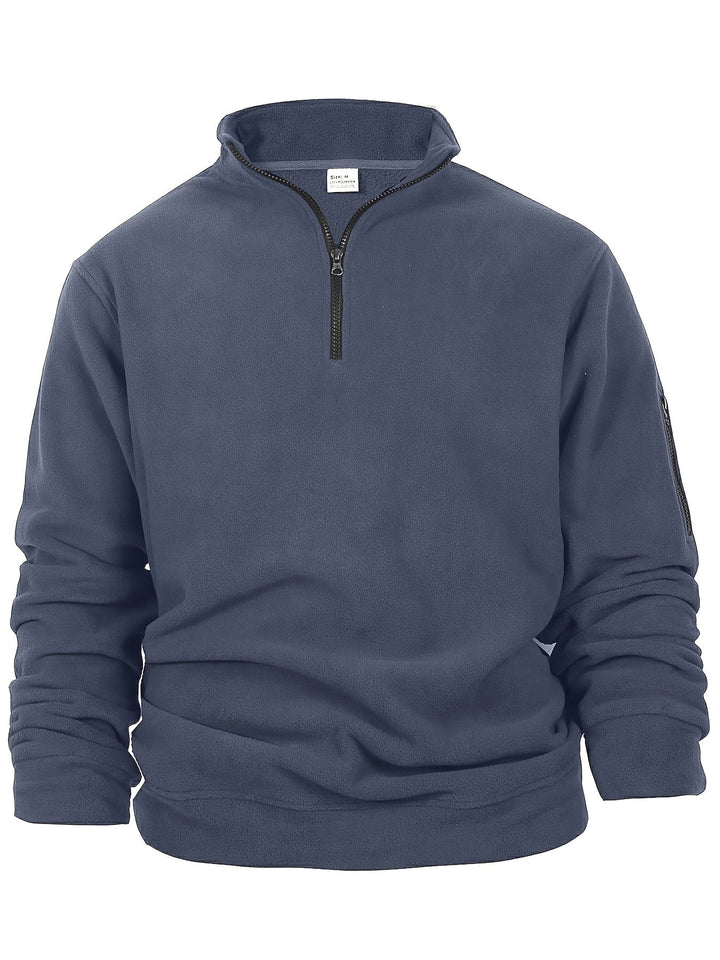 Levoire | Pull À Col Montant En Polaire Réversible Gris foncé