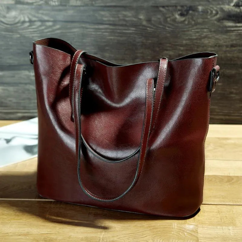 Levoire | Sac en cuir pour la collecte de vin Marron foncé