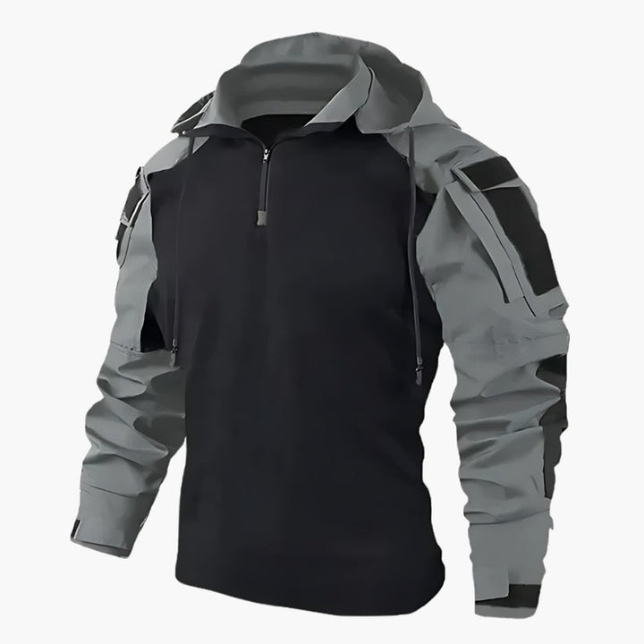 Levoire | Veste à capuche tactique à manches longues avec poches Gris