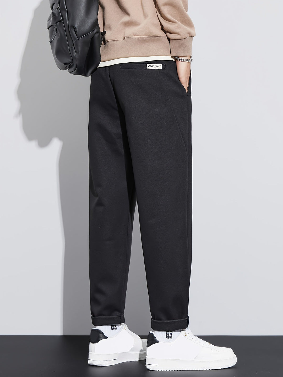 Levoire | Pantalons Unis Confortables Pour Hommes À Jambes Droites