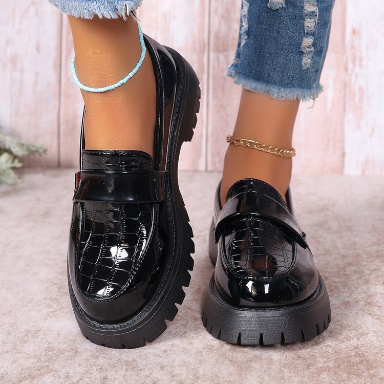 Levoire | Mocassins pour femmes à semelle épaisse Noir