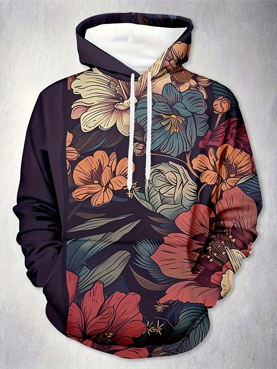 Levoire | Pull Homme En Laine Avec Motif Floral Polyvalent