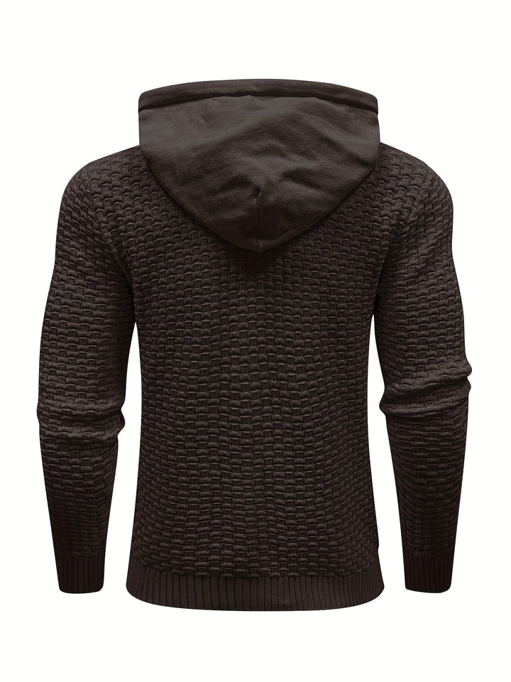 Levoire | Sweat À Capuche Tricoté Chaud Au Style Rétro