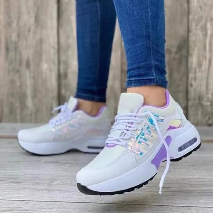 Levoire | Chaussures De Confort Orthopédiques Pour Le Quotidien Blanc Lilas