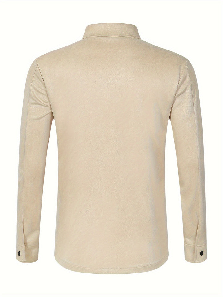 Levoire | Veste En Cuir Pu Pour Hommes Unie