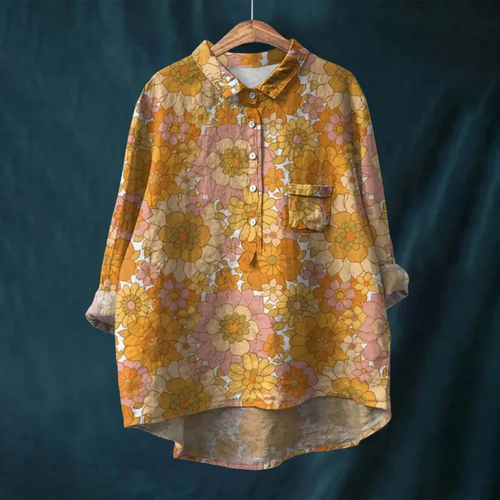 Levoire | Chemisier À Manches Longues À Col Vintage Pour - Femmes - Poches