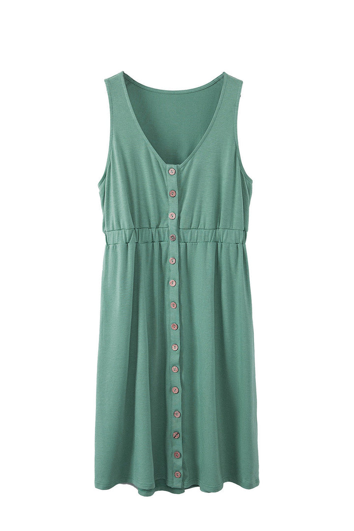 Levoire | Robe Sans Manches Verte