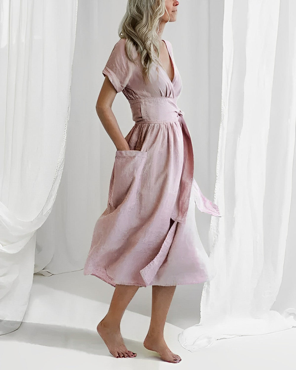 Levoire | Robe en lin élégante