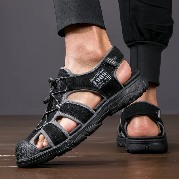 Levoire | Sandales De Randonnée Suspendues À Lacets Pour Hommes Noir