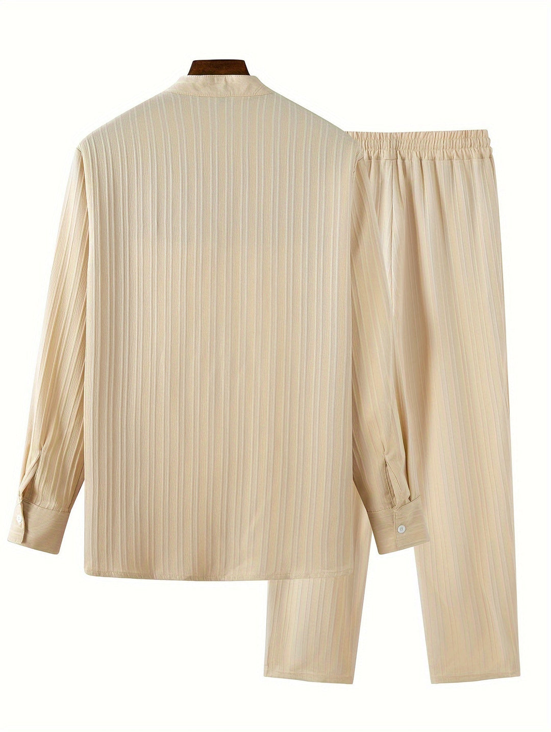 Levoire | T-Shirt À Manches Longues Unicolore Et Pantalons De Survêtement